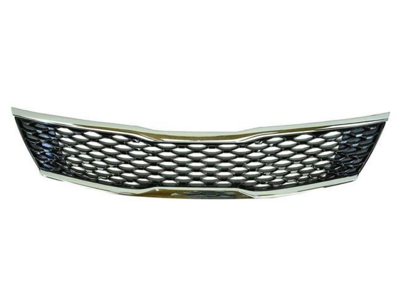 Решітка радіатора Kia Optima EX/LX 16-18 (Тайвань) чорний глянець, хром молдинг 86350D5020