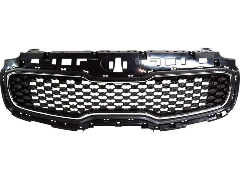 Решітка радіатора Kia Sportage QL 15-18 (Тайвань) чорний мат, хром 86350D9000