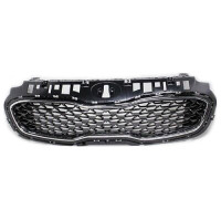 Решітка радіатора Kia Sportage QL 18-22 (Тайвань) чорний глянець, хром молд.