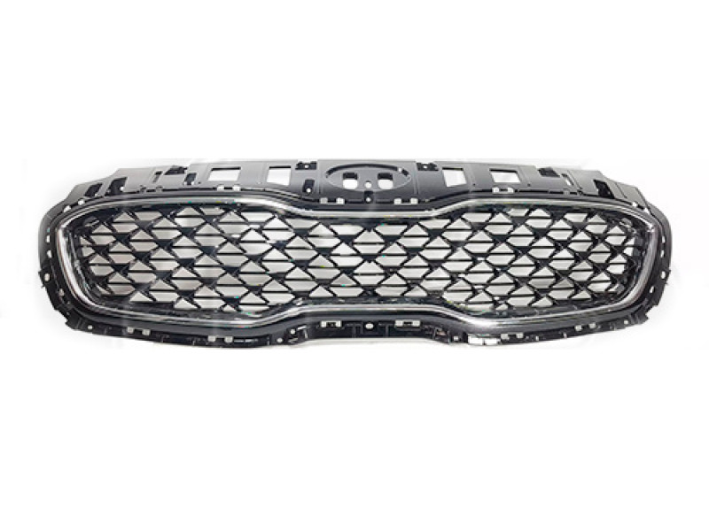 Решітка радіатора Kia Sportage QL 18-22 (Тайвань) чорний мат, хром молд.