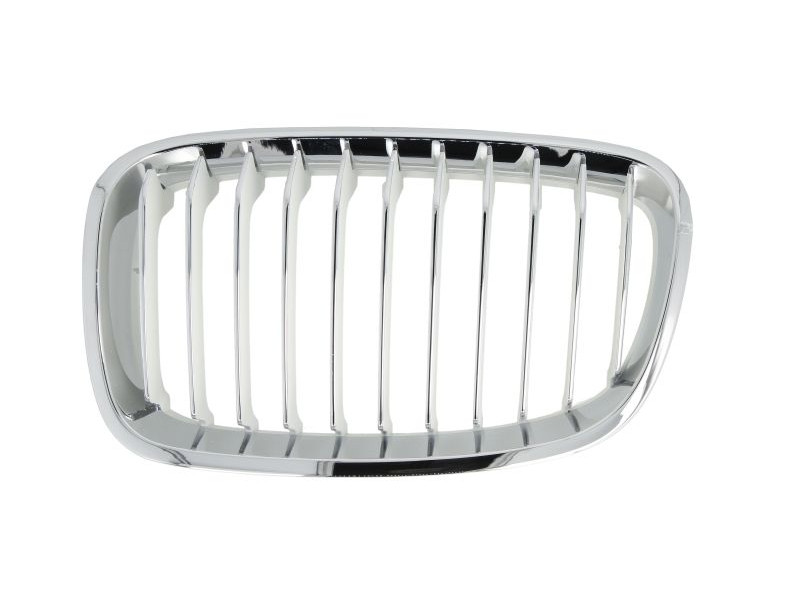 Решітка радіатора ліва BMW 1 F20 2011-2015 (хром/чорна, 11 ребер) (FPS) 51137262119