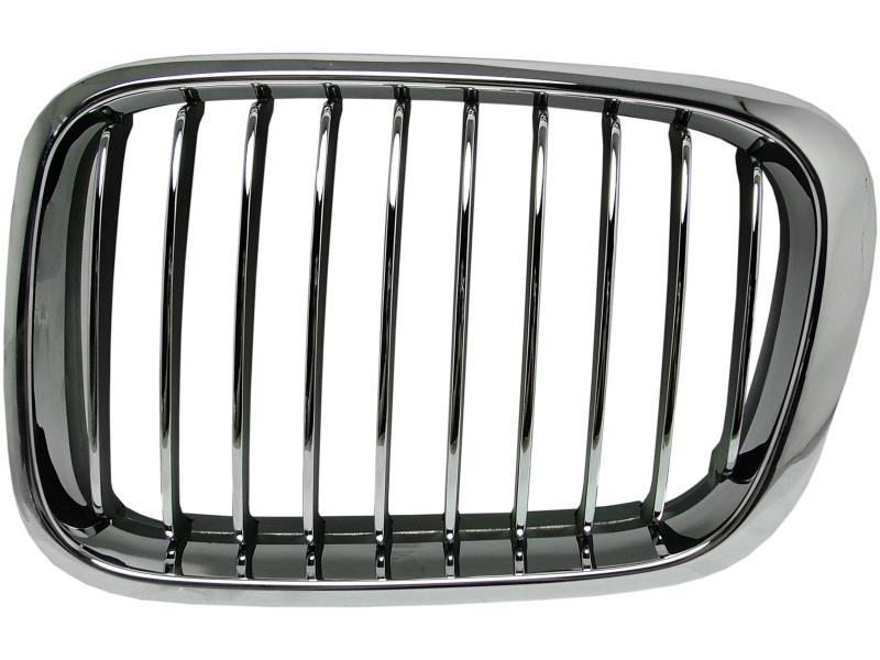 Решітка радіатора ліва BMW 3 E46 98-01 хром, чорна (FPS) 51138208489