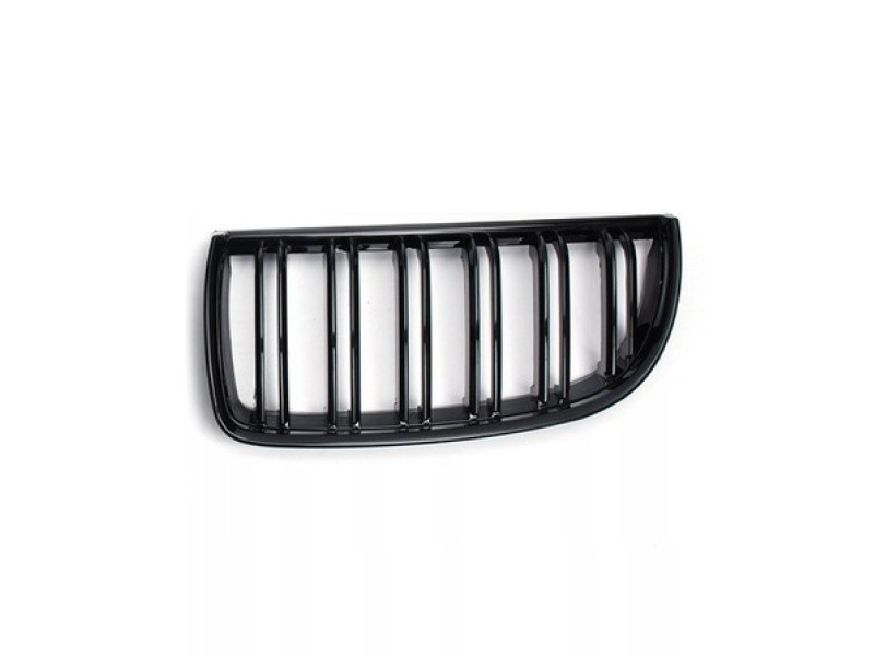 Решітка радіатора ліва BMW 3 E90 06-08 (Тайвань) чорна, чорна рамка
