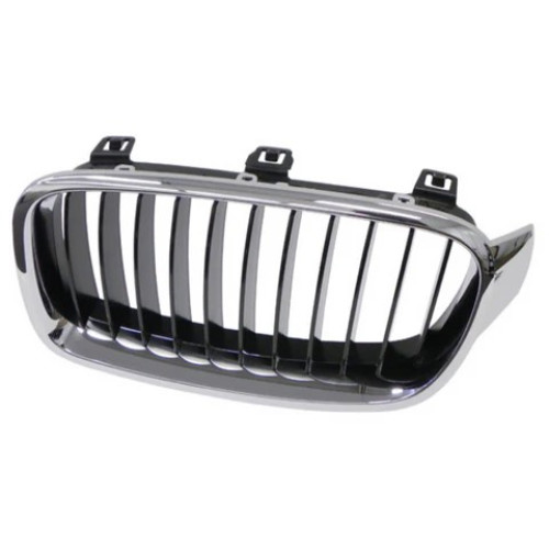 Решітка радіатора ліва BMW 3 F30 Sport 2012-2015 (Тайвань) чорний глянець 51137260497