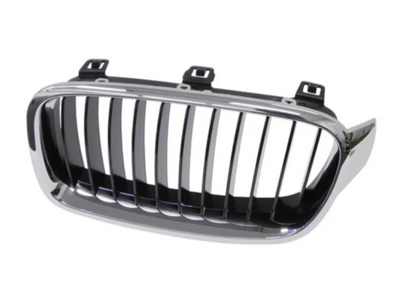 Решітка радіатора ліва BMW 3 F30 Sport 12-15 (Тайвань) чорний глянець 51137260497