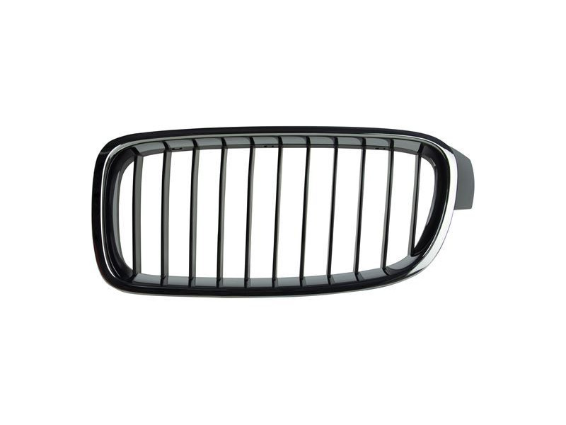 Решітка радіатора ліва BMW 3 F30 Standart 12-15 (Тайвань) хром, чорний мат 51137255411