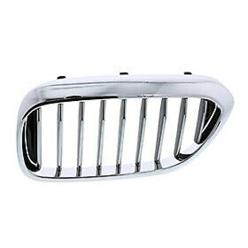 Решітка радіатора ліва BMW 5 G30 17- (Тайвань) хром / хром / чорний глянець 51137383519