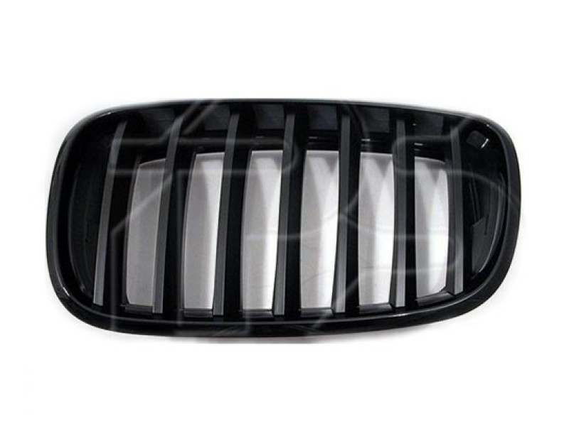 Решітка радіатора ліва BMW X5 E70 10-13 (Тайвань) чорна матова