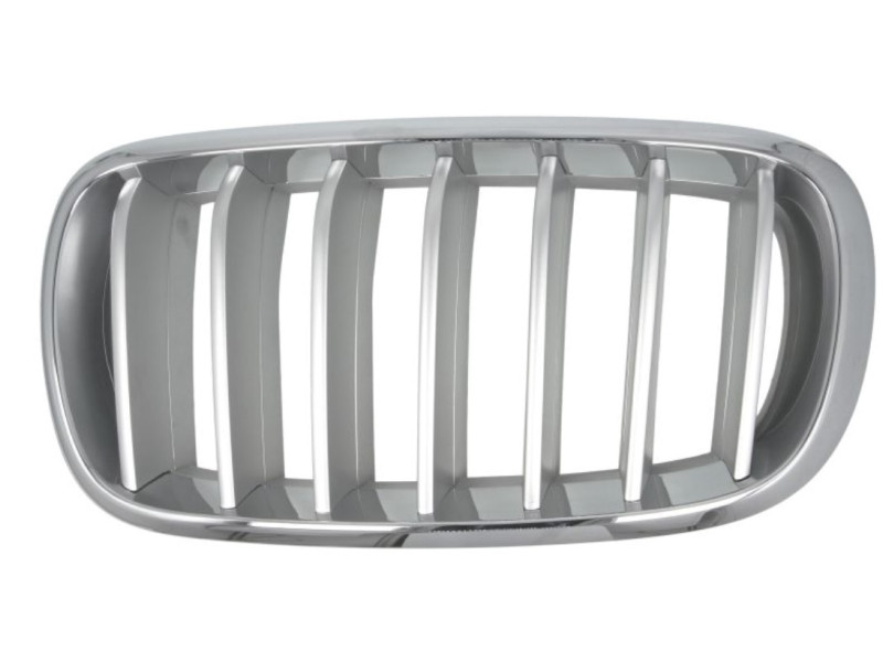 Решітка радіатора ліва BMW X5 F15 14-18 (Тайвань) хром сірий металік 51117303107