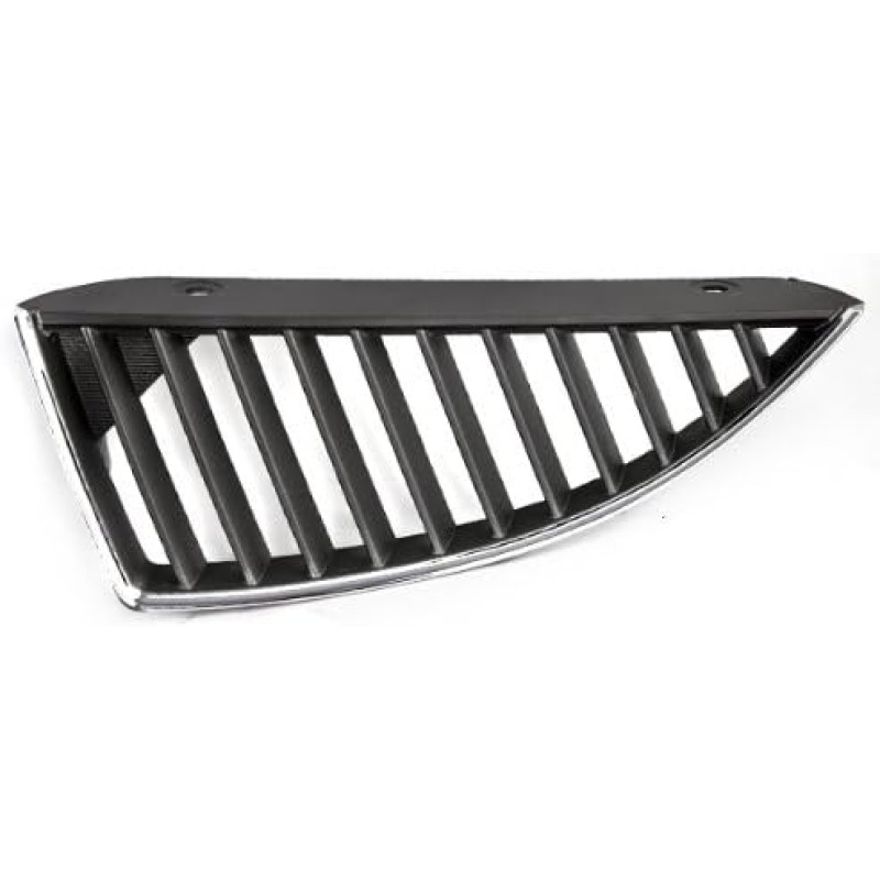 Решітка радіатора ліва Mitsubishi Lancer 9 04-06 (Тайвань) чорна, хром молд. MN161113