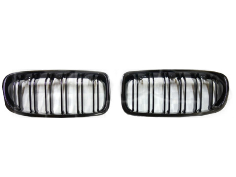 Решітка радіатора ліва права BMW 3 F30 12-15 M-Sport (Тайвань) чорний глянець