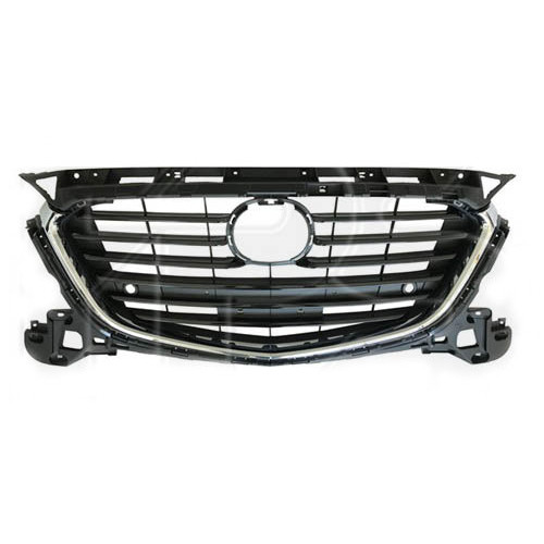 Решітка радіатора Mazda 3 BM 2016-2018 (Тайвань) з отв. під п/тронік BADH50712C 