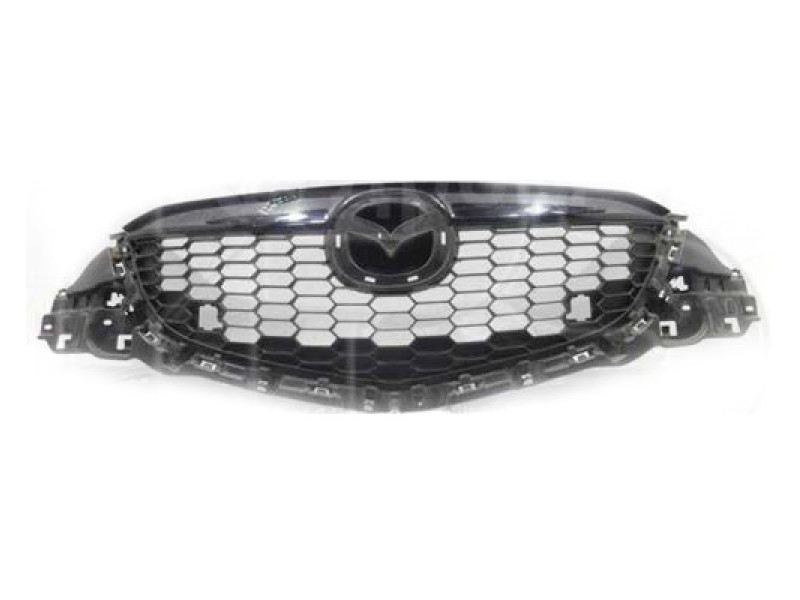 Решітка радіатора Mazda CX-5 12-15 (Тайвань) з отв. під п/тронік KD4550710E