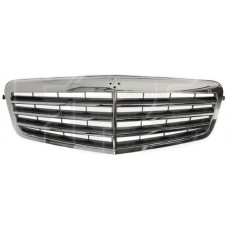 Решітка радіатора Mercedes E-class W212 Avantgarde 09-12 (Тайвань) хром, чорна