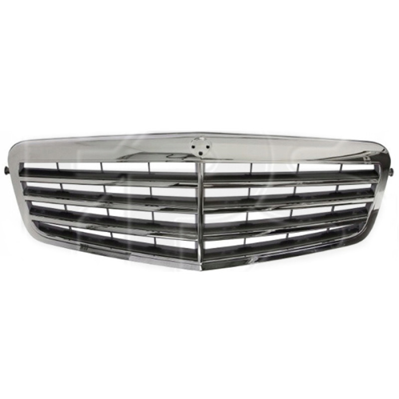 Решітка радіатора Mercedes E-class W212 Avantgarde 09-12 (Тайвань) хром, чорна
