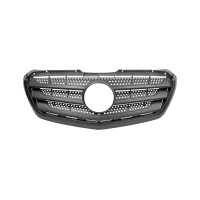Решітка радіатора Mercedes Sprinter W906 13-18 (Тайвань) з накладкою, чорна 9068800785