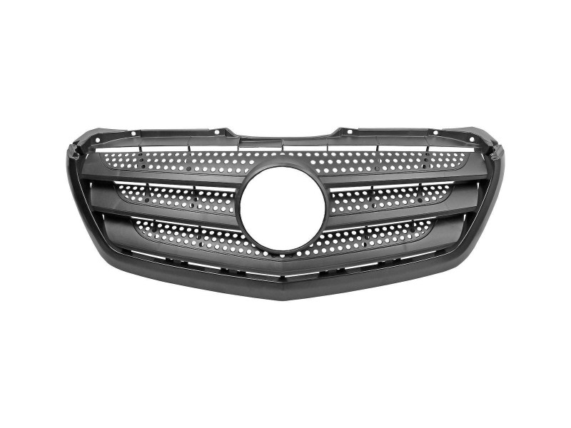 Решітка радіатора Mercedes Sprinter W906 13-18 (Тайвань) з накладкою, чорна 9068800785