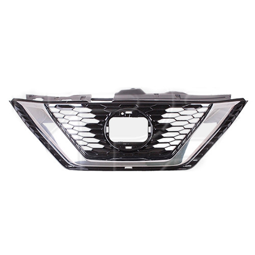 Решітка радіатора Nissan Qashqai 2017-2021 (Тайвань) з отв. під камеру 62310HV32A