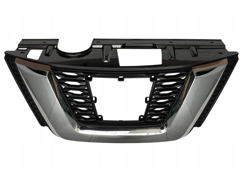 Решітка радіатора Nissan X-Trail T32 17-20, Rogue 17-20 (Тайвань) хром молд., з отв. під камеру, дістронік 623106FL0B
