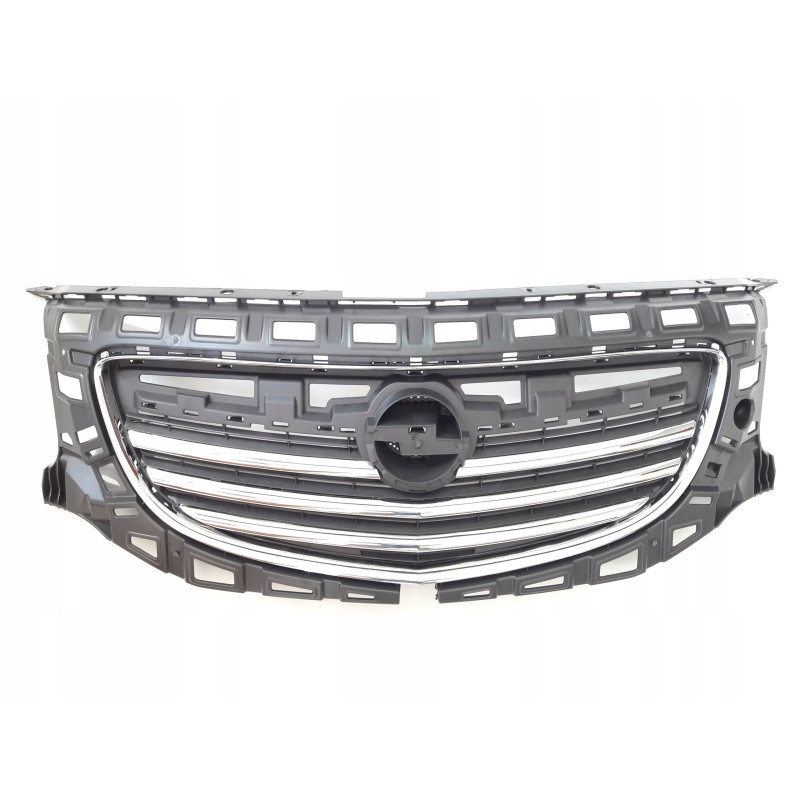 Решітка радіатора Opel Insignia 08-13 (Тайвань) чорна / хром, без накладки 1320377