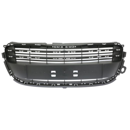 Решітка радіатора Peugeot 508 2011-2014 (Тайвань) чорна, без молдингів