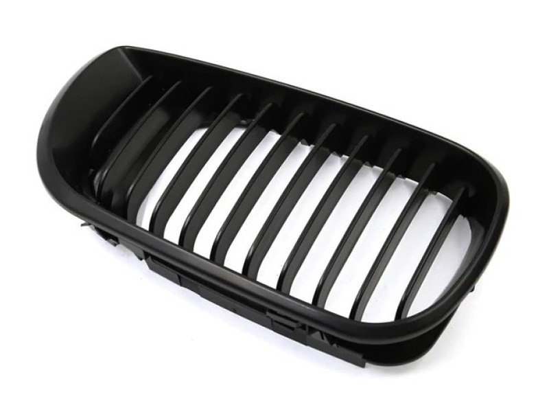 Решітка радіатора права BMW 3 E46 01-05 (Тайвань) чорна рамка, чорні ребра 51137030546