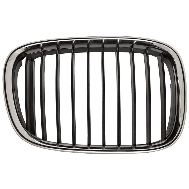 Решітка радіатора права BMW 5 E39 96-00 чорна з хром рамкою (FPS) 51138159316