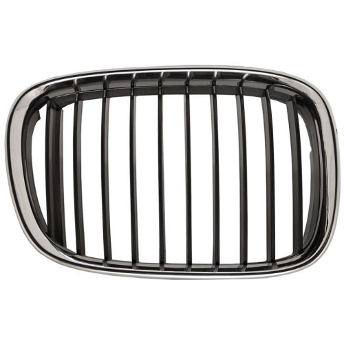 Решітка радіатора права BMW 5 E39 1996-2000 чорна з хром рамкою (LKQ) 51138159316