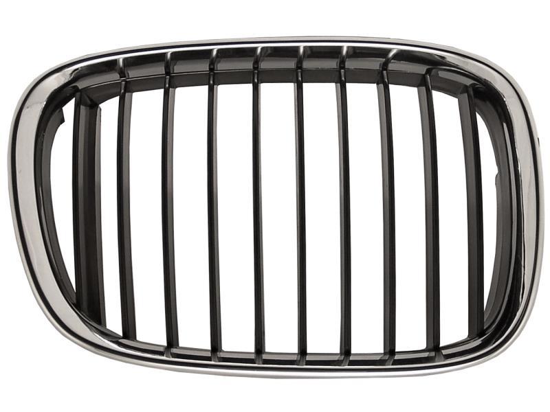 Решітка радіатора права BMW 5 E39 96-00 чорна з хром рамкою (LKQ) 51138159316