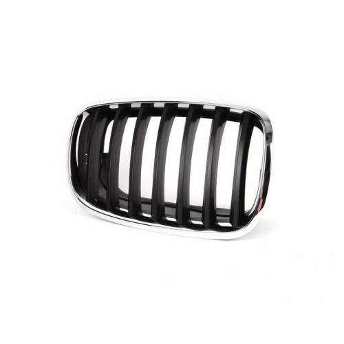 Решітка радіатора права BMW X5 E70 2010-2013 (Тайвань) хром / чорна 51137157688