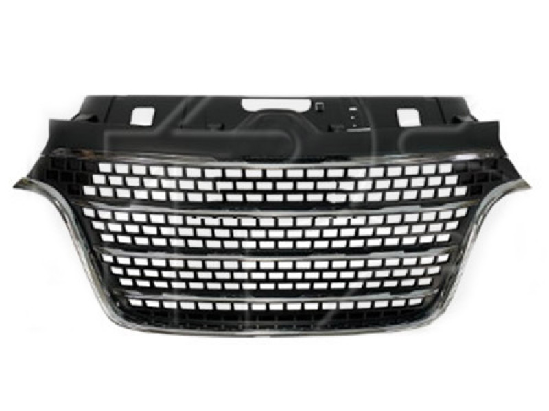 Решітка радіатора Renault Master 19- (Тайвань) чорна, хром. молд.