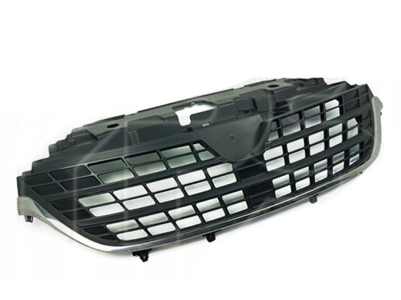 Решітка радіатора Renault Trafic 14-21 (Тайвань) чорна, з хром молд. 623108673R