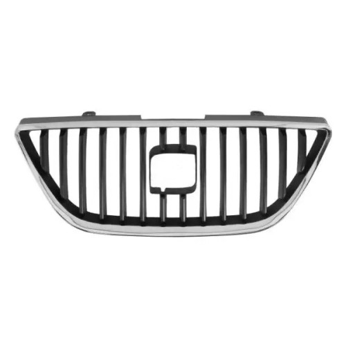 Решітка радіатора Seat Ibiza IV 2008-2012 (Тайвань) з хром. молд. 6J08536519B9
