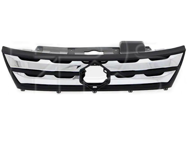 Решітка радіатора Suzuki Vitara 15-19 (Тайвань) хром/чорна, горизонтальні смуги