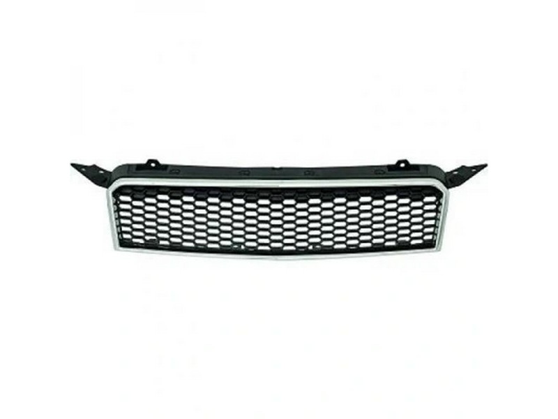 Решітка радіатора верхня Chevrolet Aveo T255 08-12 хетчбек (Китай) з хром. молд. 96808248