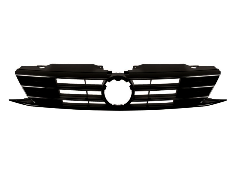 Решітка радіатора VW Jetta 6 15-18 чорна (TP)