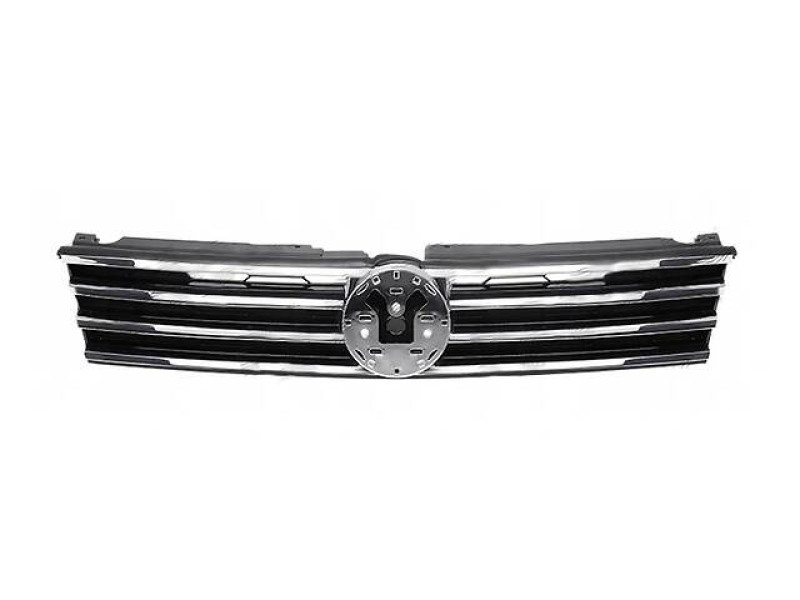 Решітка радіатора VW Touareg 2 14-18 (Polcar) хром 7P6853651L