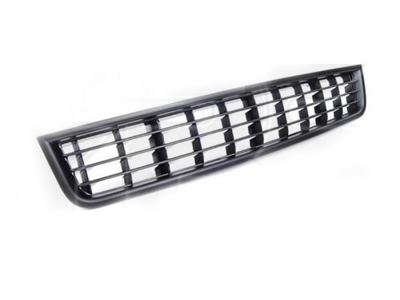 Решітка в бампер середня Audi A4 B6 01-04 (Тайвань) чорна 8E0807647