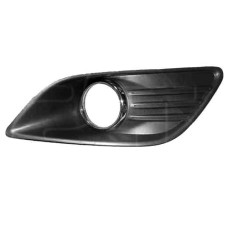 Решітка переднього бампера ліва Ford Focus 2 08-10 (Тайвань) з отвором хром окуляр 1528561