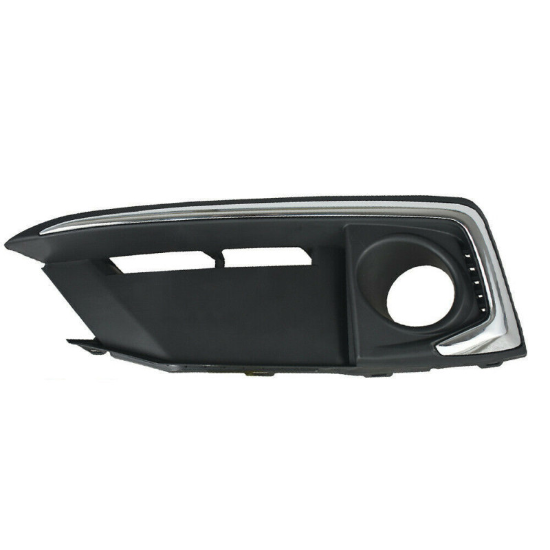 Решітка переднього бампера ліва Honda Civic FC 18- седан / купе (Тайвань) з отвором,  хром молдинг 71185TBAK50