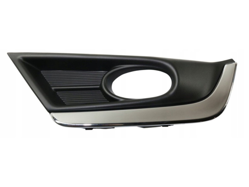 Решітка переднього бампера ліва Honda CR-V 17- USA (Тайвань) з отвором, з молдингом сірий металік 71156TLYH11
