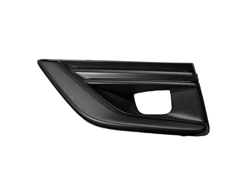 Решітка переднього бампера ліва Infiniti Q50 17- (Тайвань) з отв., чорна 62257-6HH0C