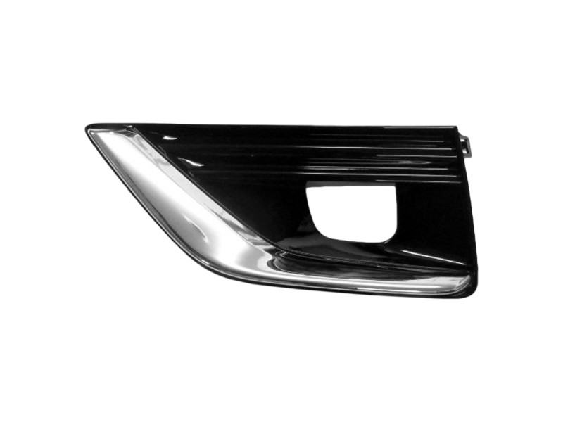 Решітка переднього бампера ліва Infiniti Q50 17- (Тайвань) з отв. хром. молдингом 622576HH0A 