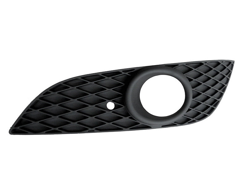 Решітка переднього бампера ліва Opel Astra H 07-14 (Тайвань) з отвором 13241990