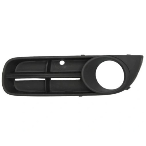 Решітка переднього бампера ліва Skoda Fabia 2, Roomster 2007-2010 (Тайвань) з отв. 5J0853665