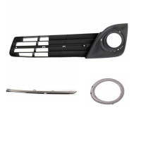 Решітка переднього бампера ліва Toyota Camry XV50 11-14 SE USA (Тайвань) чорна  хром 5212806290