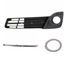 Решітка переднього бампера ліва Toyota Camry XV50 11-14 SE USA (Тайвань) чорна  хром 5212806290