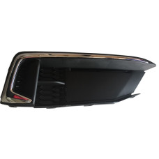 Решітка переднього бампера права Honda Civic FC 18- седан / купе (Тайвань) чорна молдинг 71180TBAA50