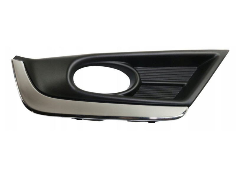 Решітка переднього бампера права Honda CR-V 17- USA (Тайвань) з отвором, з молдингом сірий металік 71106TLYH11