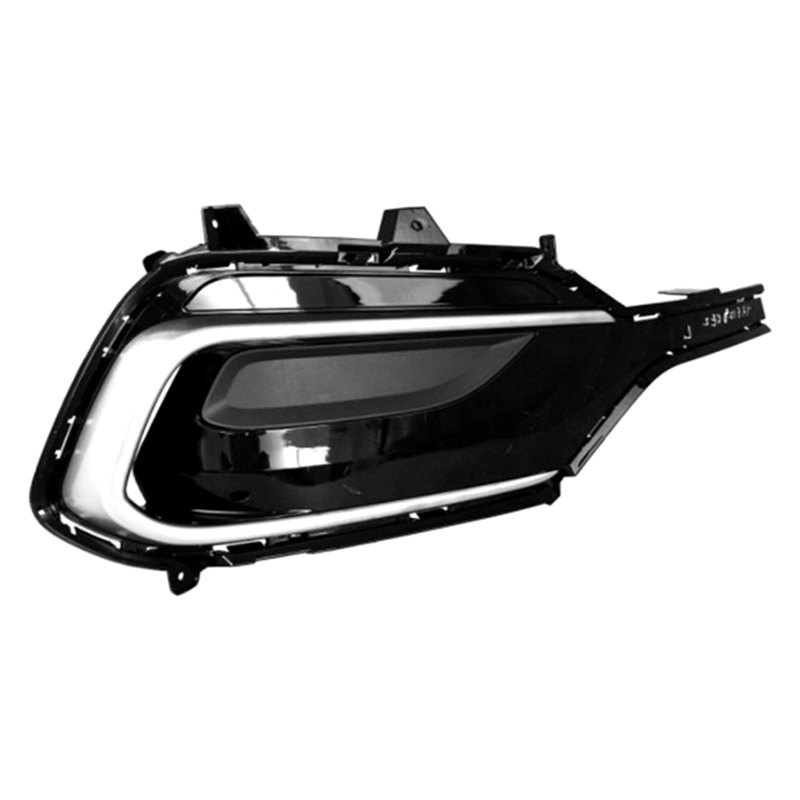 Решітка переднього бампера права Hyundai Santa Fe 3 16-18 (Тайвань) без отвора, чорний глянець 865624Z500